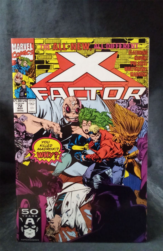 X-Factor #72 1991 Marvel Comics Comic Book