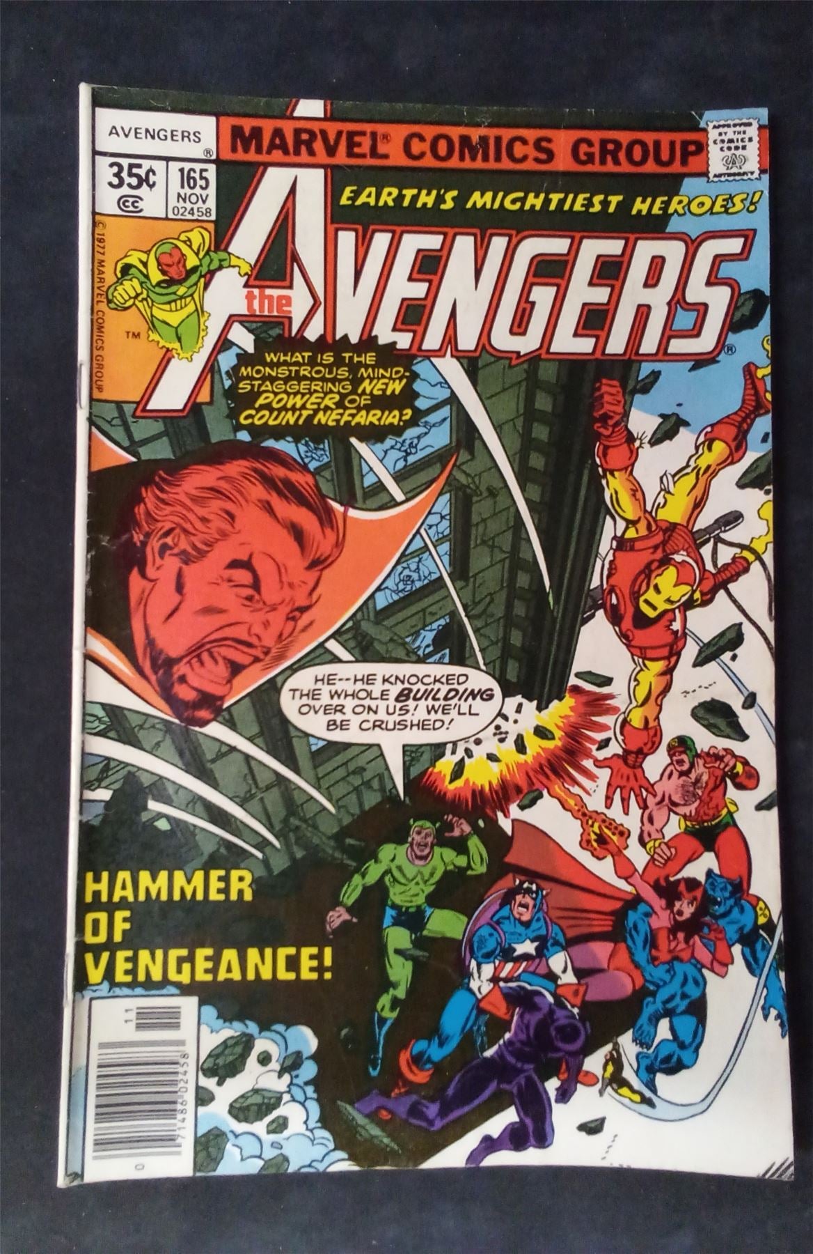 The Avengers #165 1977 marvel Comic Book
