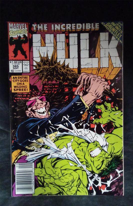 The Incredible Hulk #385 1991 Marvel Comic Book