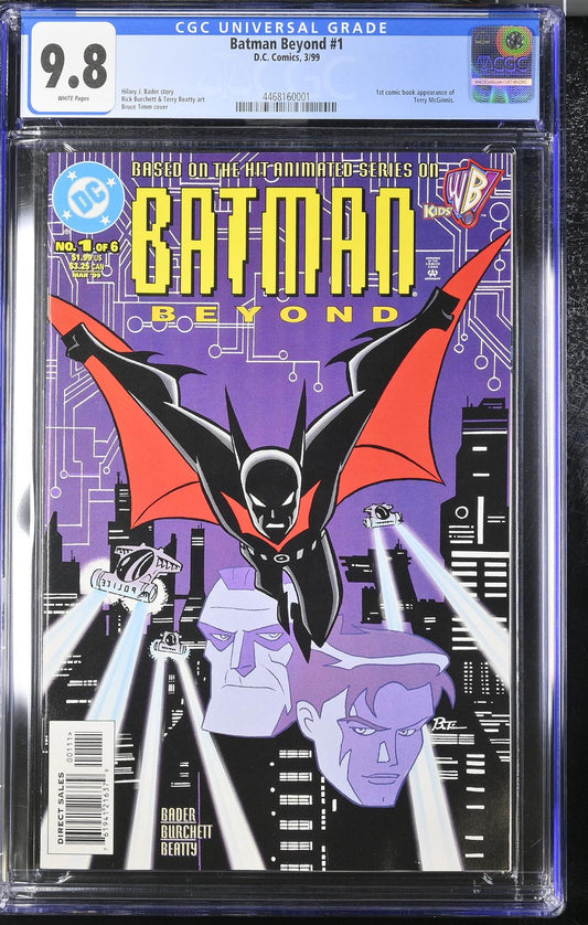 Batman Beyond #1 DC Comics 1999 CGC 9.8 Graded Comic Book