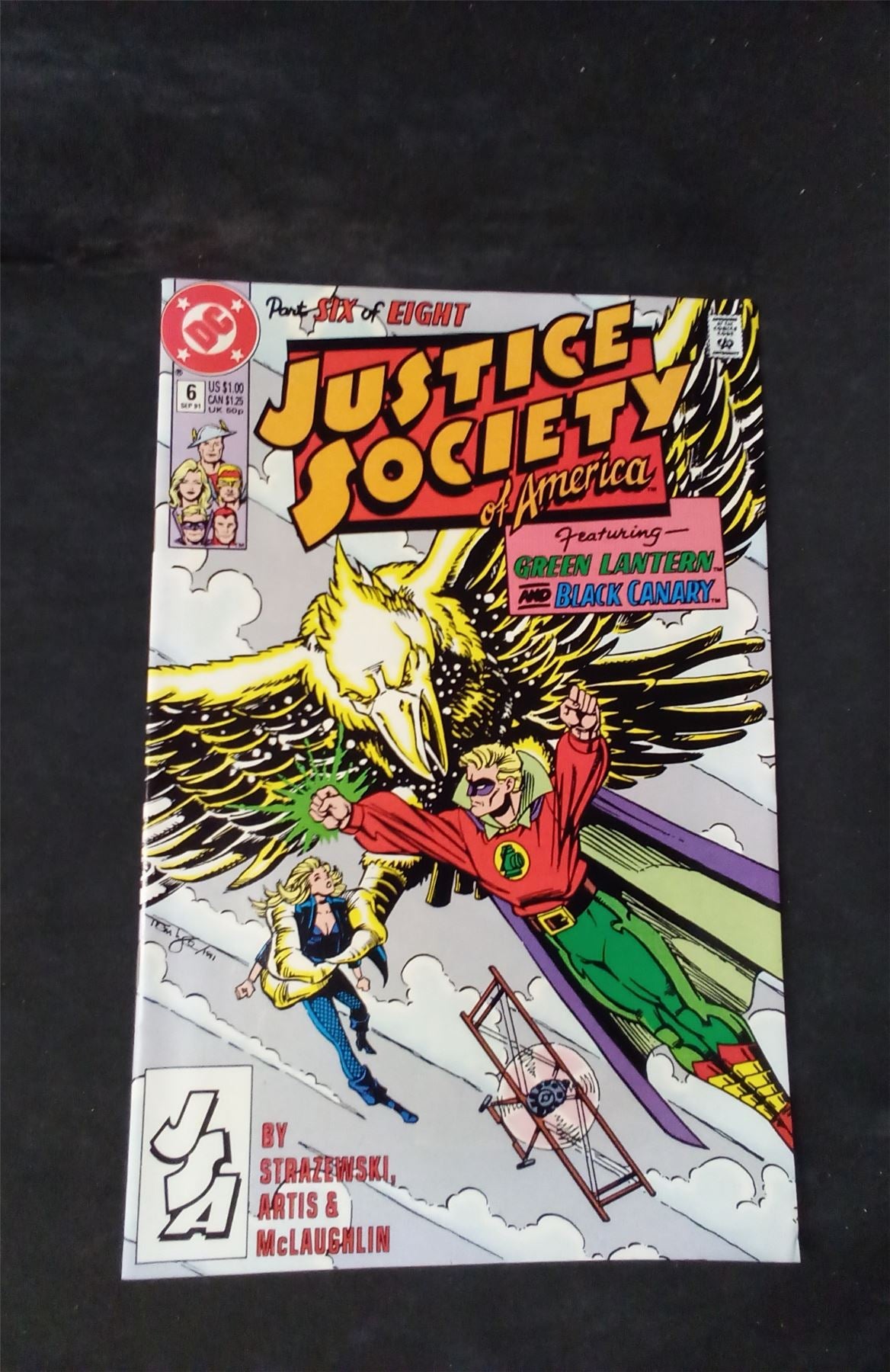 Justice Society of America #6 Direct Edition 1991 dc-comics Comic Book