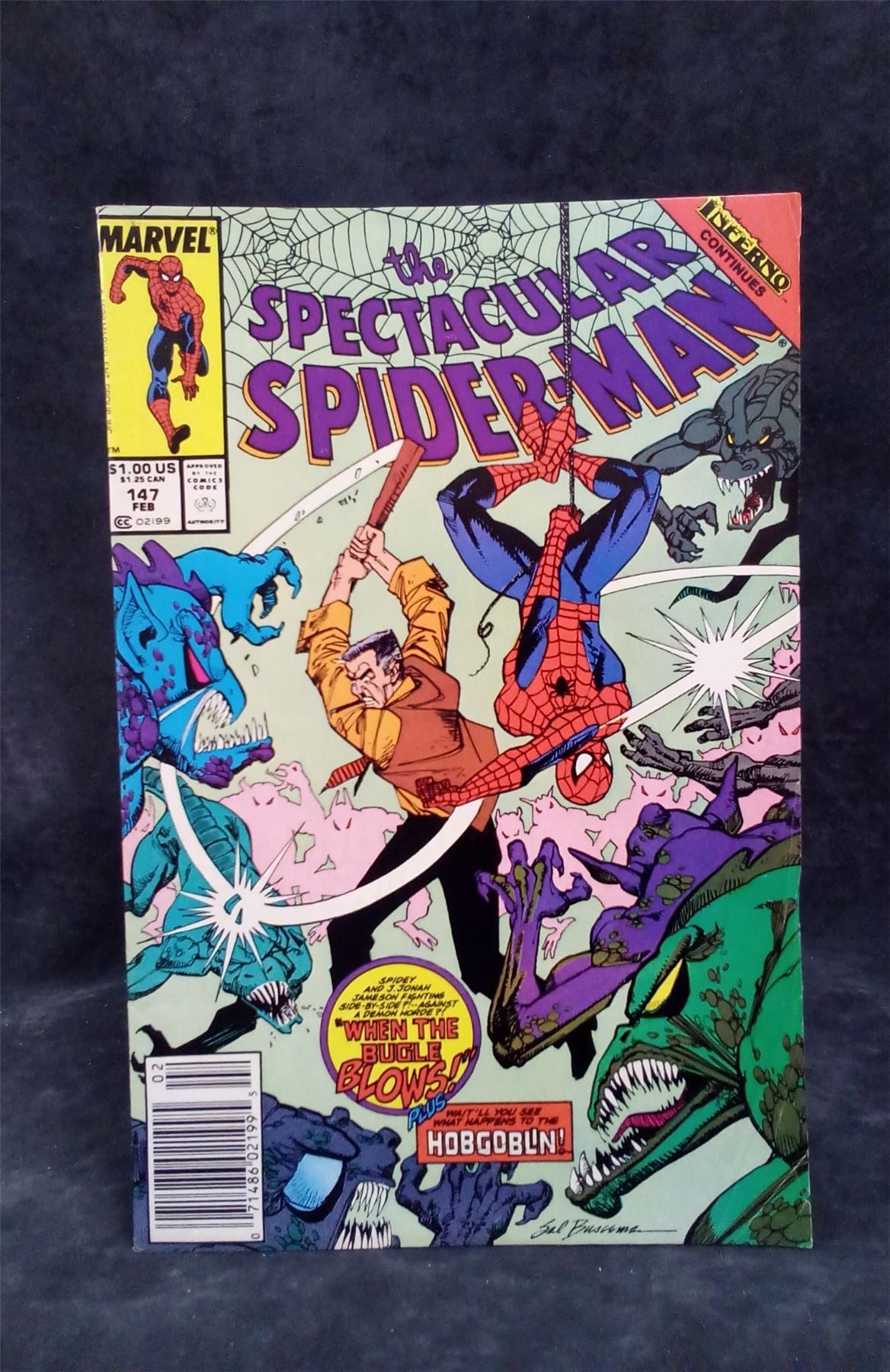 The Spectacular Spider-Man #147 1989 Marvel Comics Comic Book