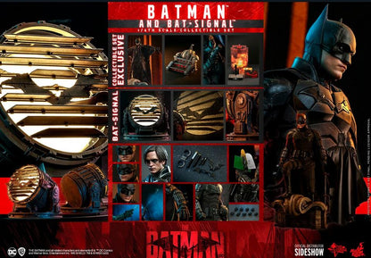 Batman and  Bat-Signal 1/6 Scale Action Figure DC Hot Toys