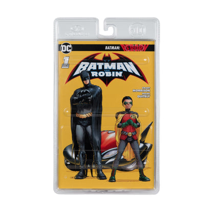 Dc Direct 7in Wv6 Robin Damian Wayne Action Figure W/comic