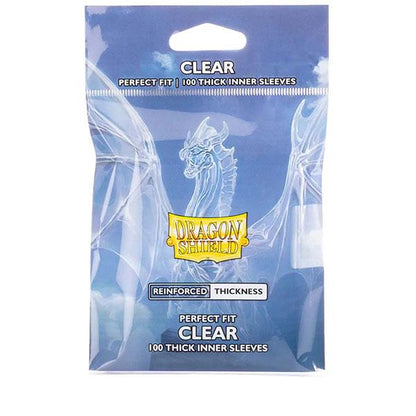 Dragon Shield Sleeves: Perfect Fit Standard- Thick Inner Sleeves- Clear (100 ct.) By Arcane Tinmen