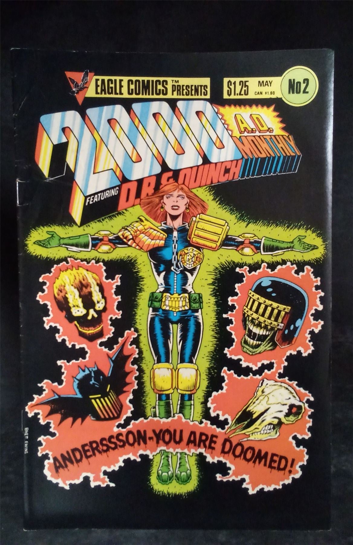 2000 A. D. #2 1986 Eagle Comics  Comic Book