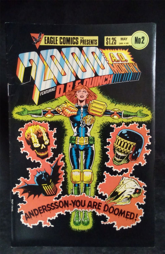 2000 A. D. #2 1986 Eagle Comics  Comic Book