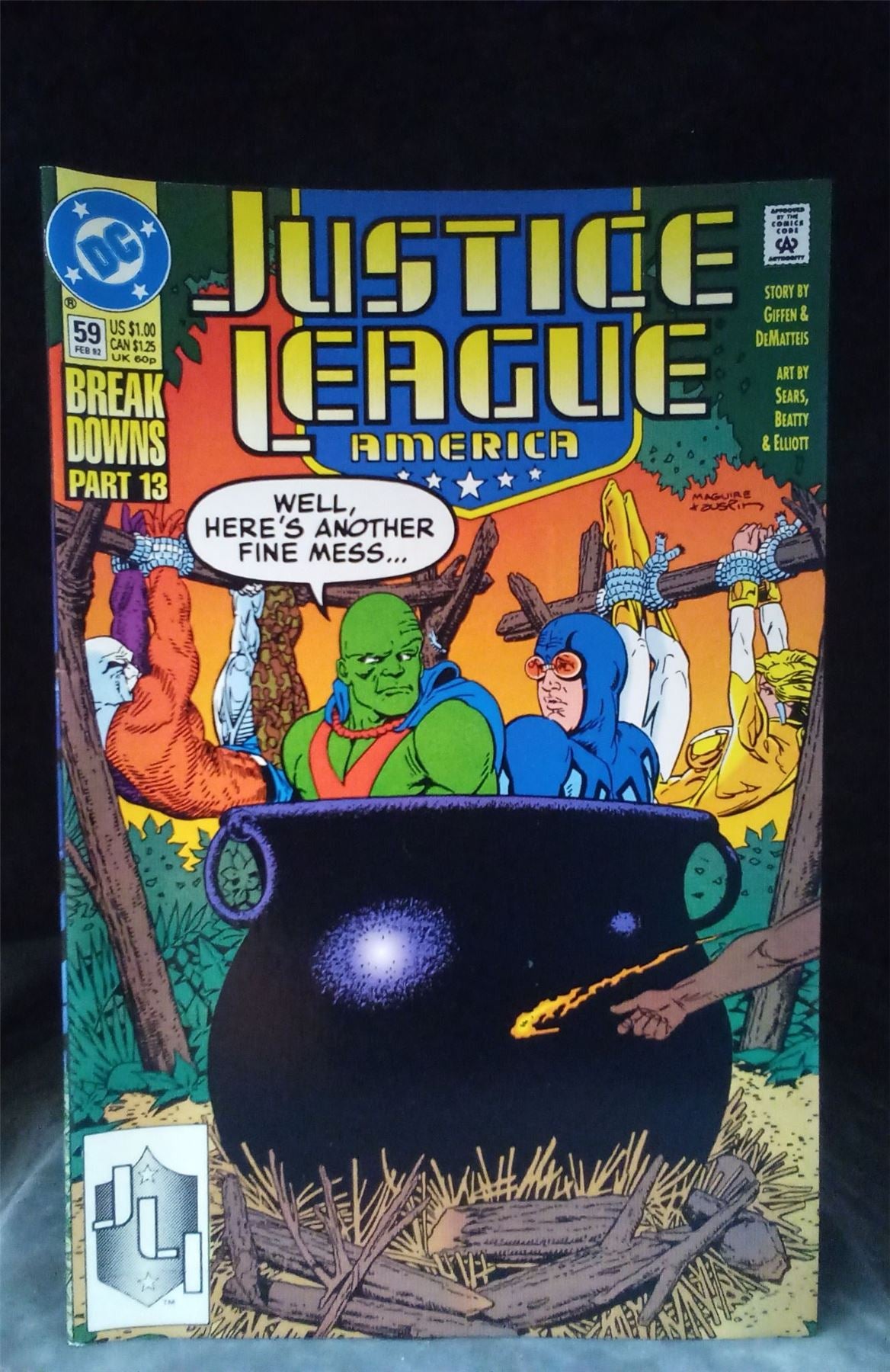 Justice League America #59 1992 DC Comics Comic Book