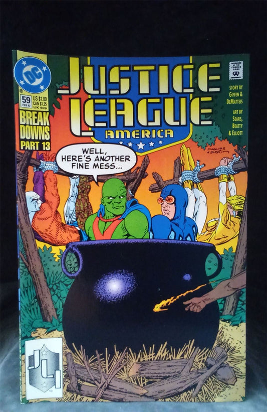 Justice League America #59 1992 DC Comics Comic Book