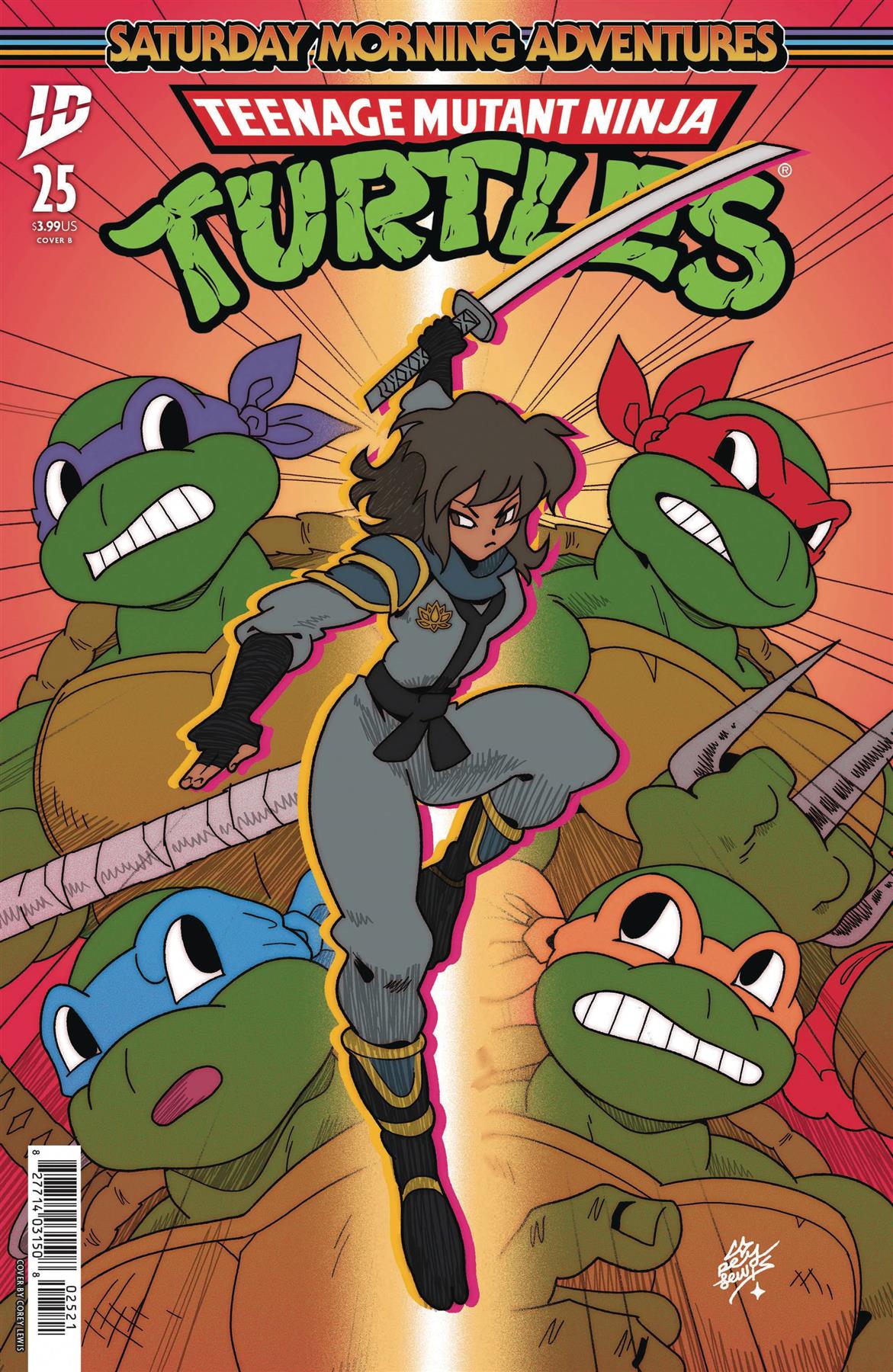 Tmnt Saturday Morning Adv #25 Cvr B Lewis Cvr B Lewis Idw-prh Comic Book 2025