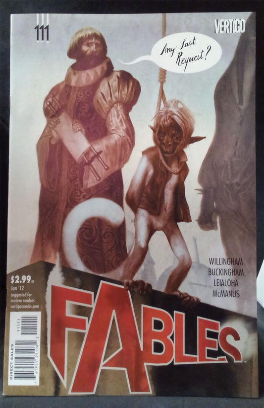 Fables #111 2012 vertigo Comic Book