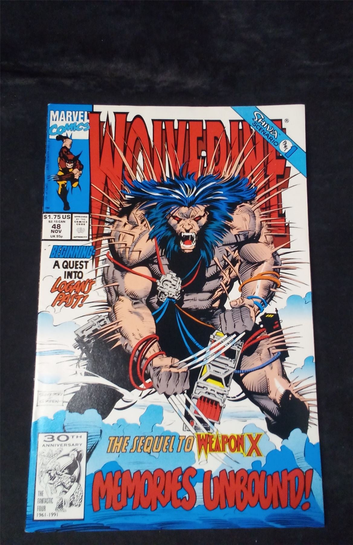 Wolverine #48 Direct Edition 1991 marvel Comic Book