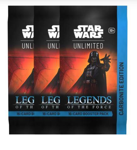 Star Wars Unlimited TCG Legends of the Force Carbonite Booster Pack By Fantasy Flight Games