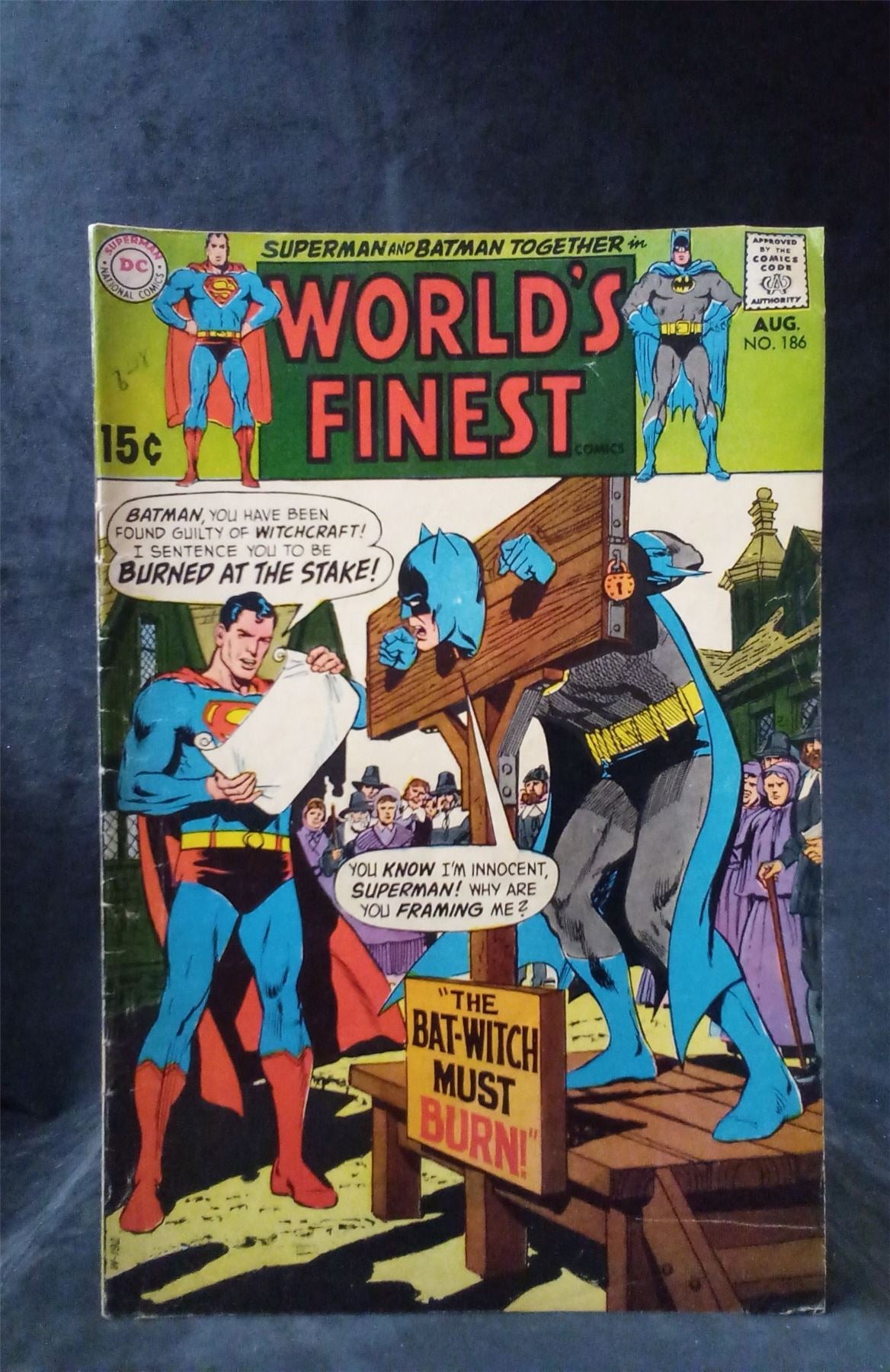 World&#039;s Finest Comics #186 1969 DC Comics Comic Book