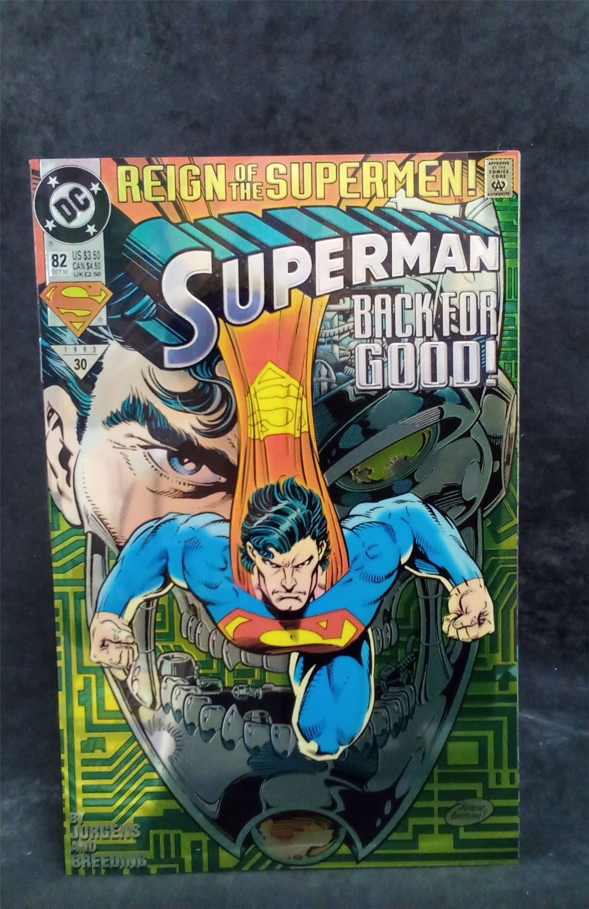 Superman #82 Chromium Cover 1993 DC Comics Comic Book