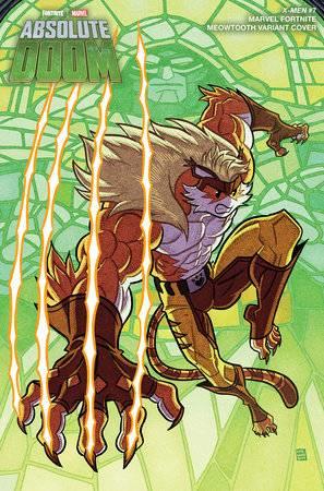 X-men #7 Afu Chan Marvel Fortnite Meowtooth Var Marvel Prh Comic Book