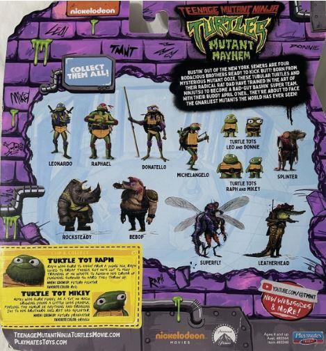 Teenage Mutant Ninja Turtles The Making of a Ninja Turtle Tots Action Figure (Raph & Mikey)