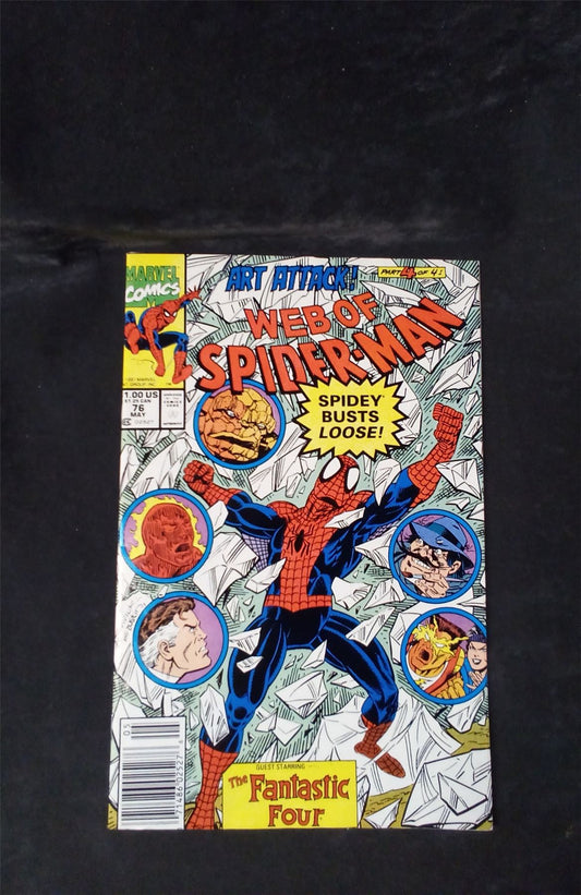 Web of Spider-Man #76 Newsstand Edition 1991 marvel Comic Book