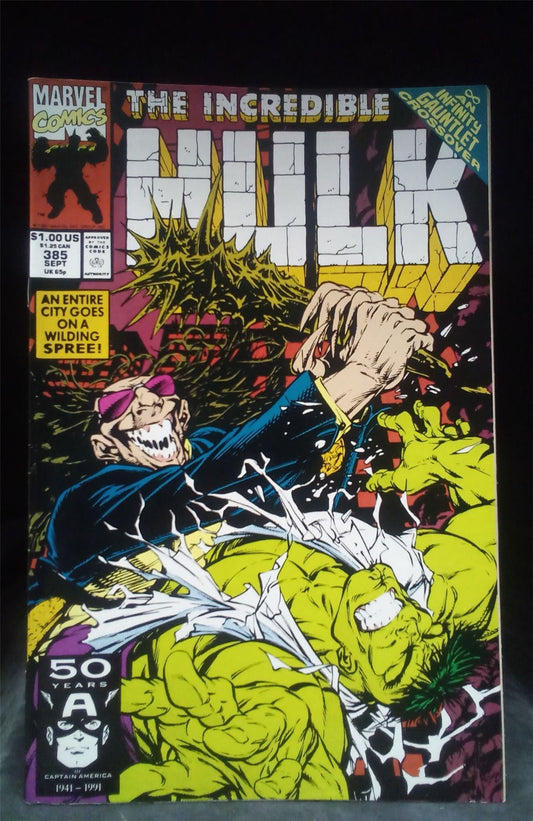 The Incredible Hulk #385 1991 Marvel Comic Book
