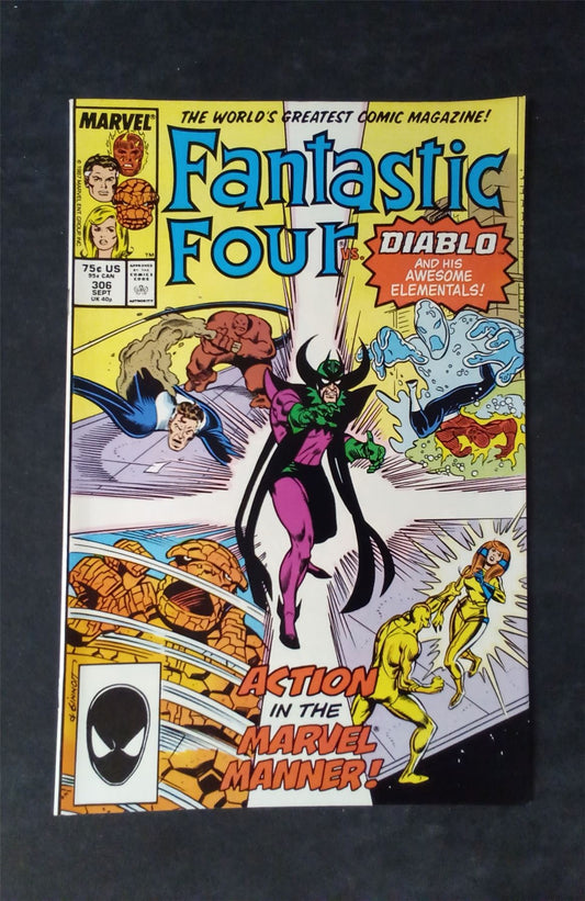 Fantastic Four #306 Direct Edition 1987 marvel Comic Book