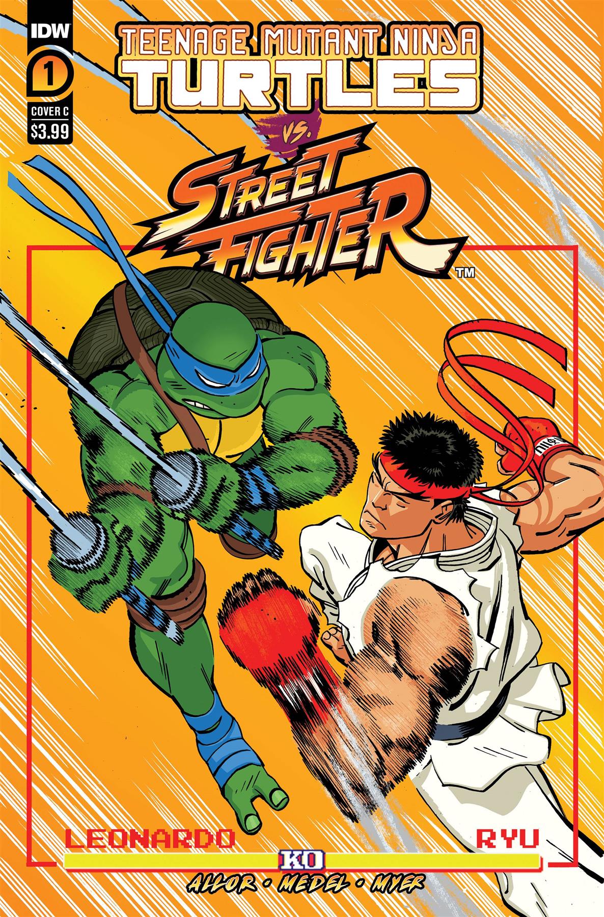 Tmnt Vs Street Fighter #1 (of 5) Cvr C Reilly Idw-prh Comic Book
