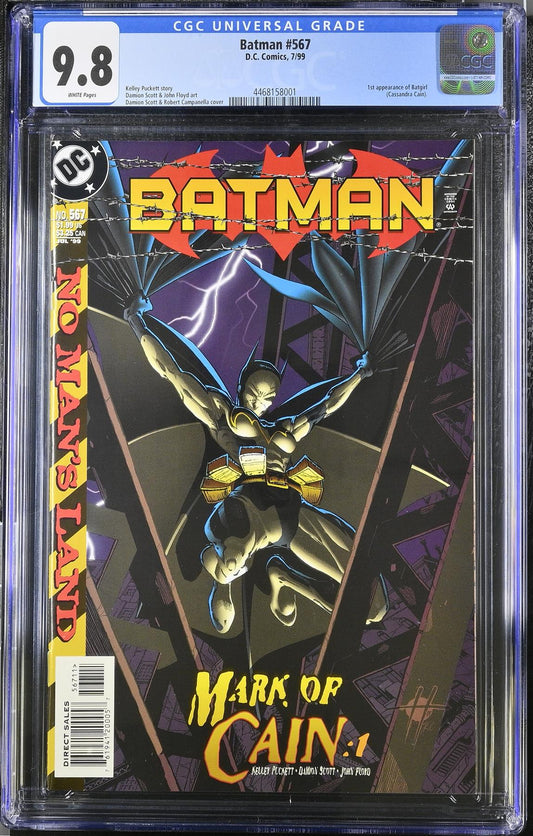 Batman #567 DC Comics CGC 9.8 Graded Comic Book