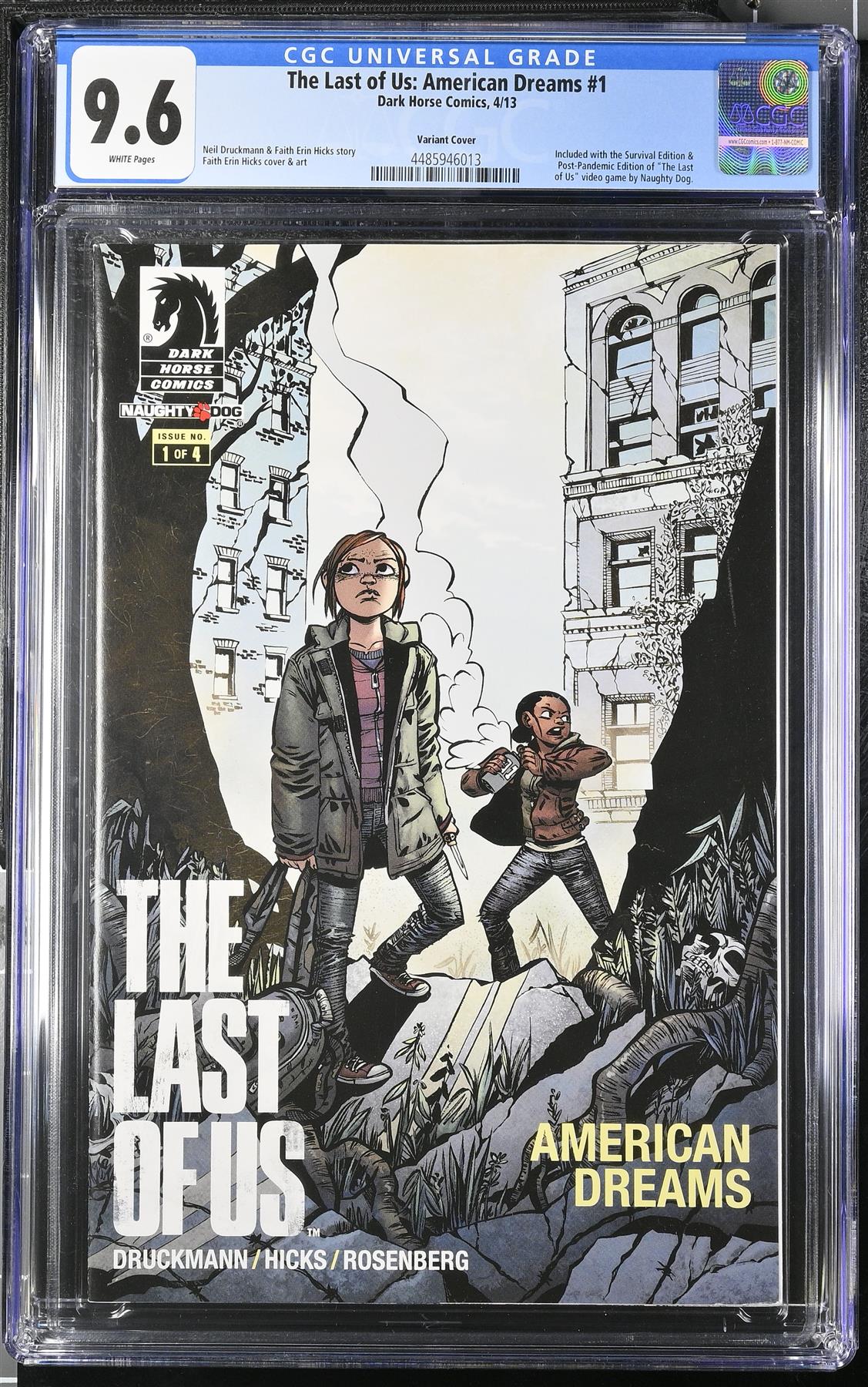 Last of Us American Dreams #1 2013 CGC 9.6 Graded Comic Book