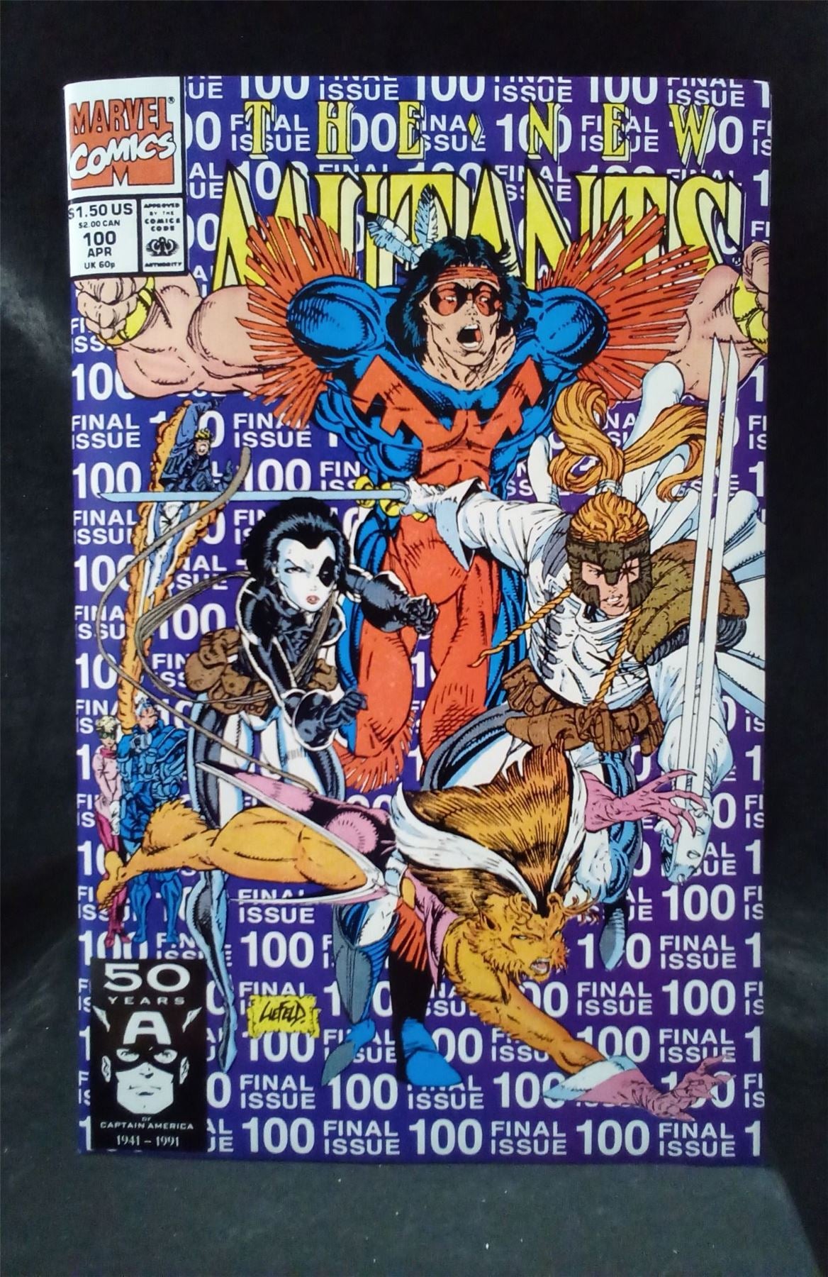 The New Mutants #100 Second Print Cover 1991 Marvel Comics Comic Book