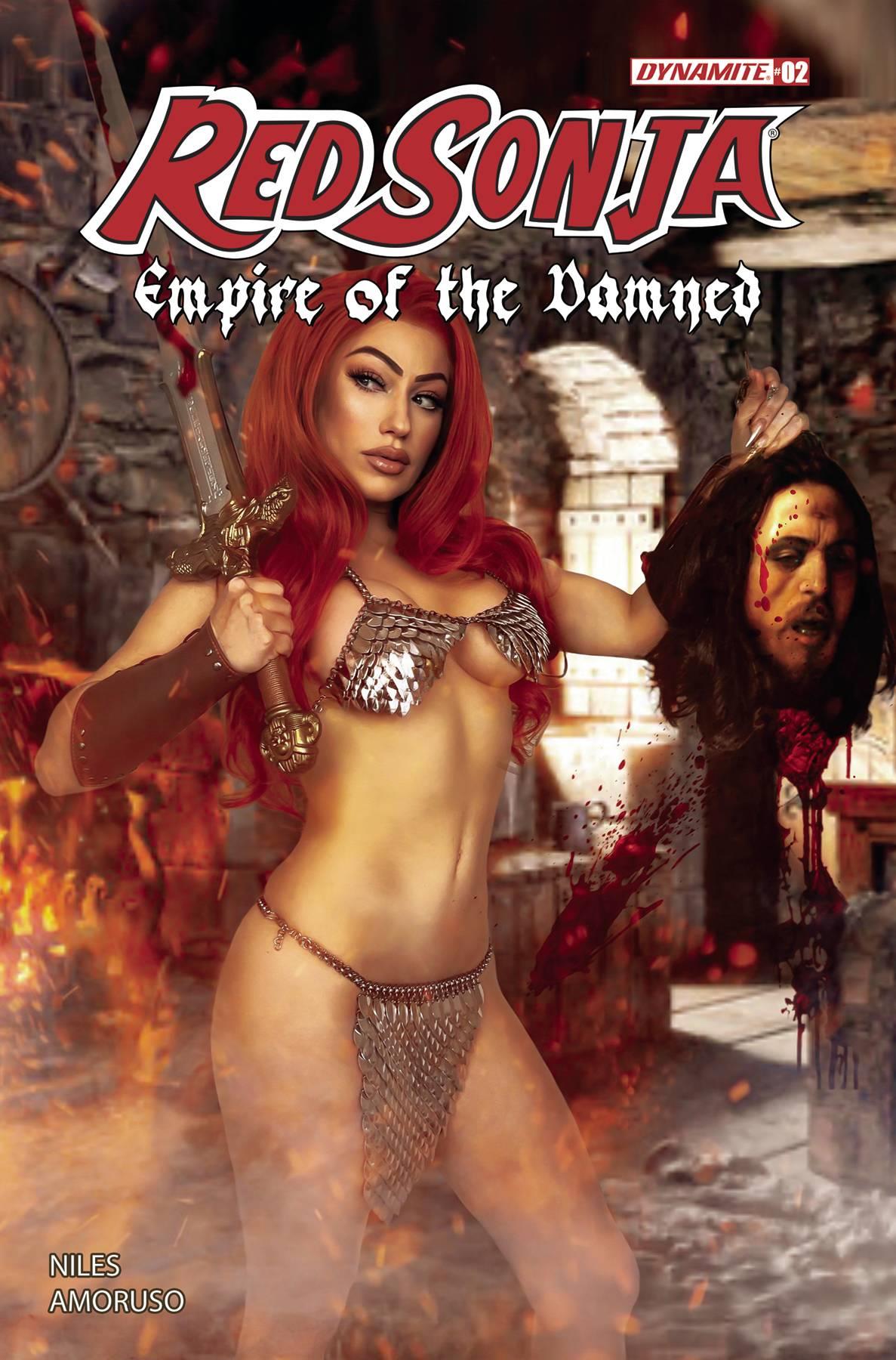 Red Sonja Empire Damned #2 Cvr D Cosplay Dynamite Comic Book