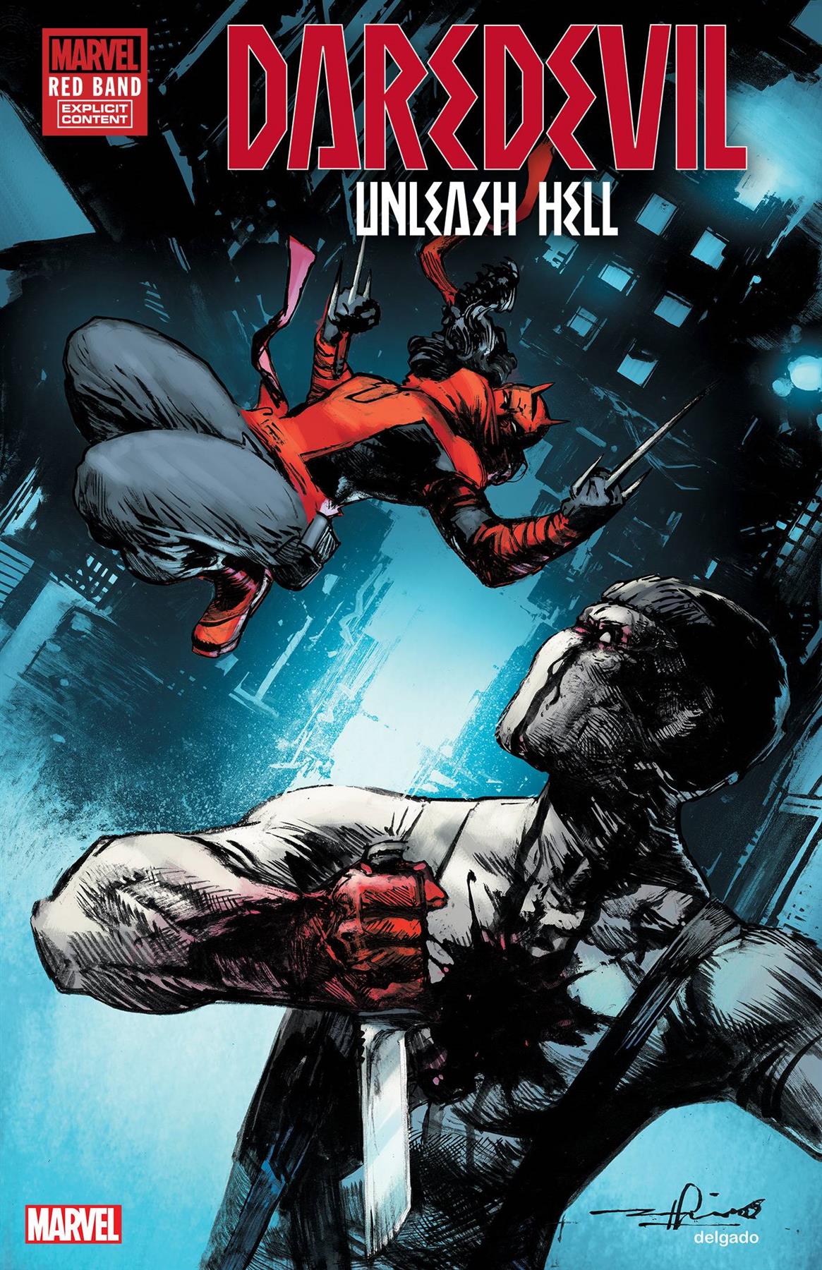 Daredevil Unleash Hell Red Band #2 (polybag) Marvel Prh Comic Book 2025