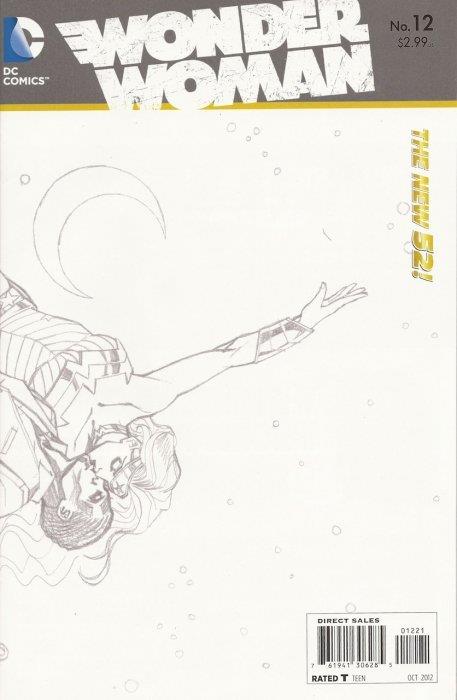 Wonder Woman #12 Cliff Chiang Black & White Sketch Variant DC Comics Comic Book