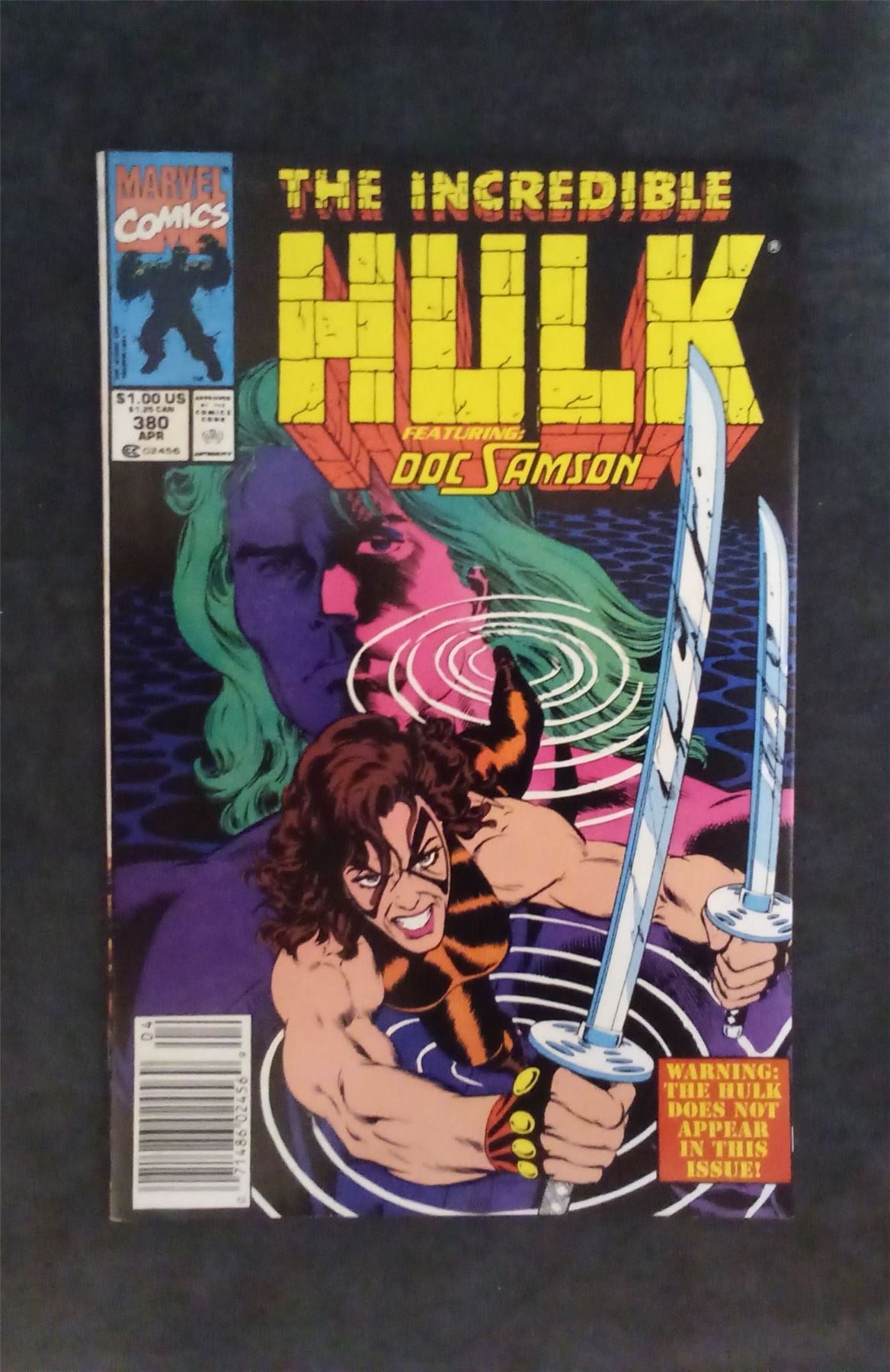 The Incredible Hulk #380 1991 marvel Comic Book