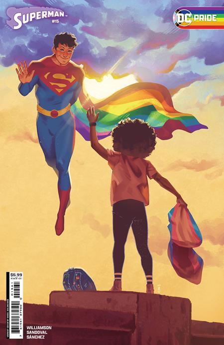 Superman #15 Cvr E Angel Solorzano Dc Pride 2024 Card Stock Var (house Of Brainiac)(absolute Power) DC Comics Comic Book
