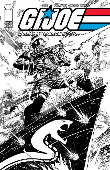 Gi Joe A Real American Hero #320 Cvr B Andy Kubert B&w Var Image Comics Comic Book