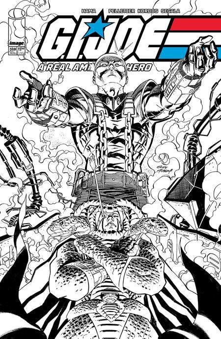 GI JOE A REAL AMERICAN HERO #319 CVR B ANDY KUBERT B&W VAR  Image Comics Comic Book 2025