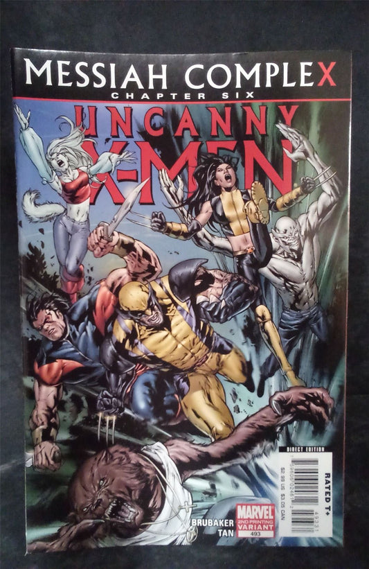 The Uncanny X-Men #493 Second Print Cover 2008 Marvel Comics Comic Book