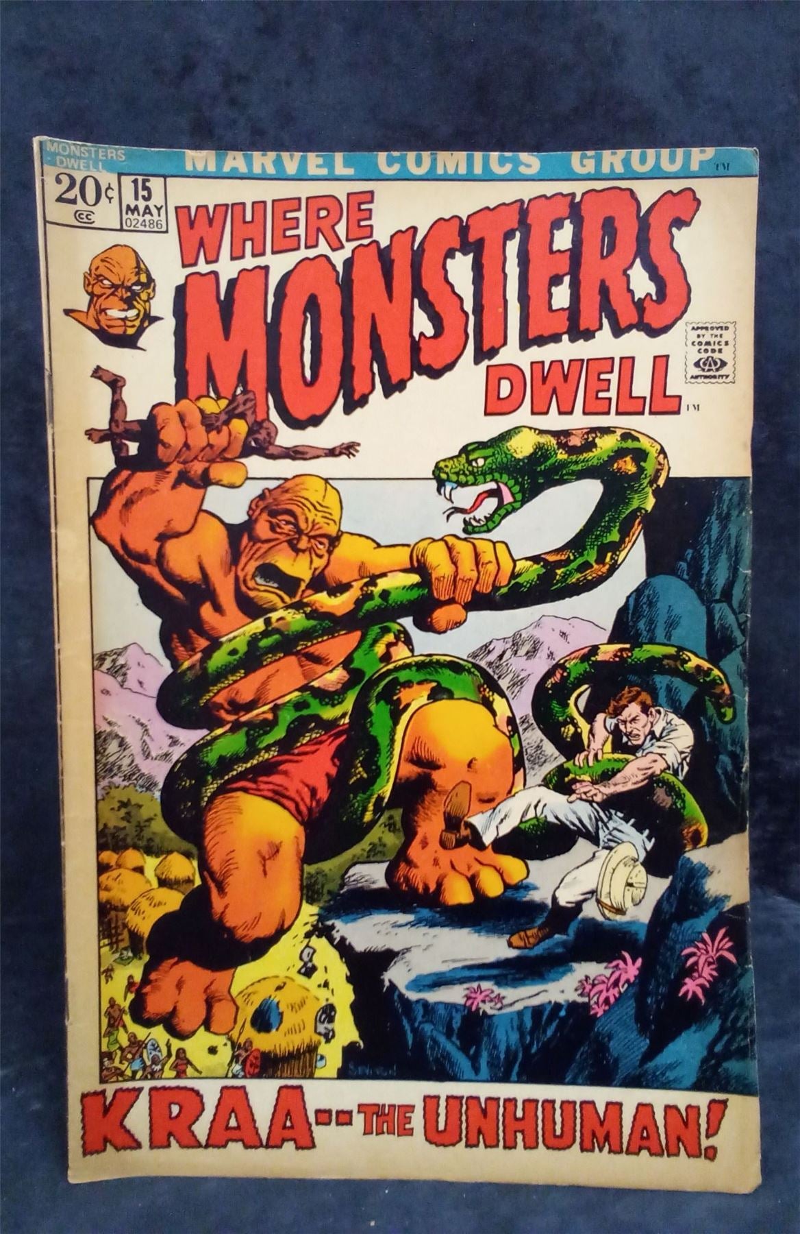 Where Monsters Dwell #15 1972 Marvel Comics Comic Book