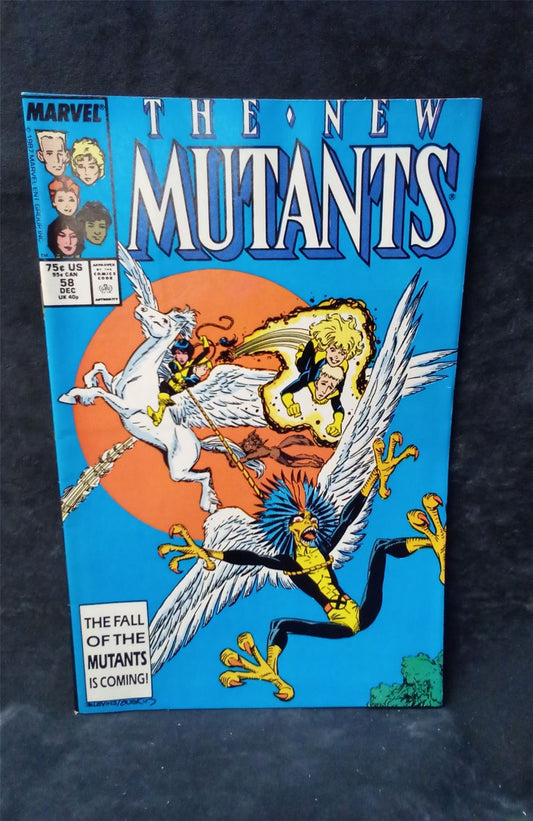 The New Mutants #58 Direct Edition 1987 marvel Comic Book