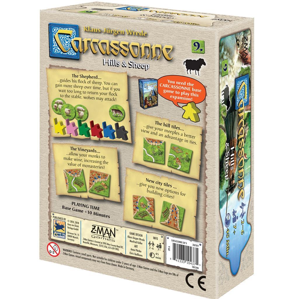 Carcassonne Exp 9: Hills and Sheep Board Game by Z-Man Games