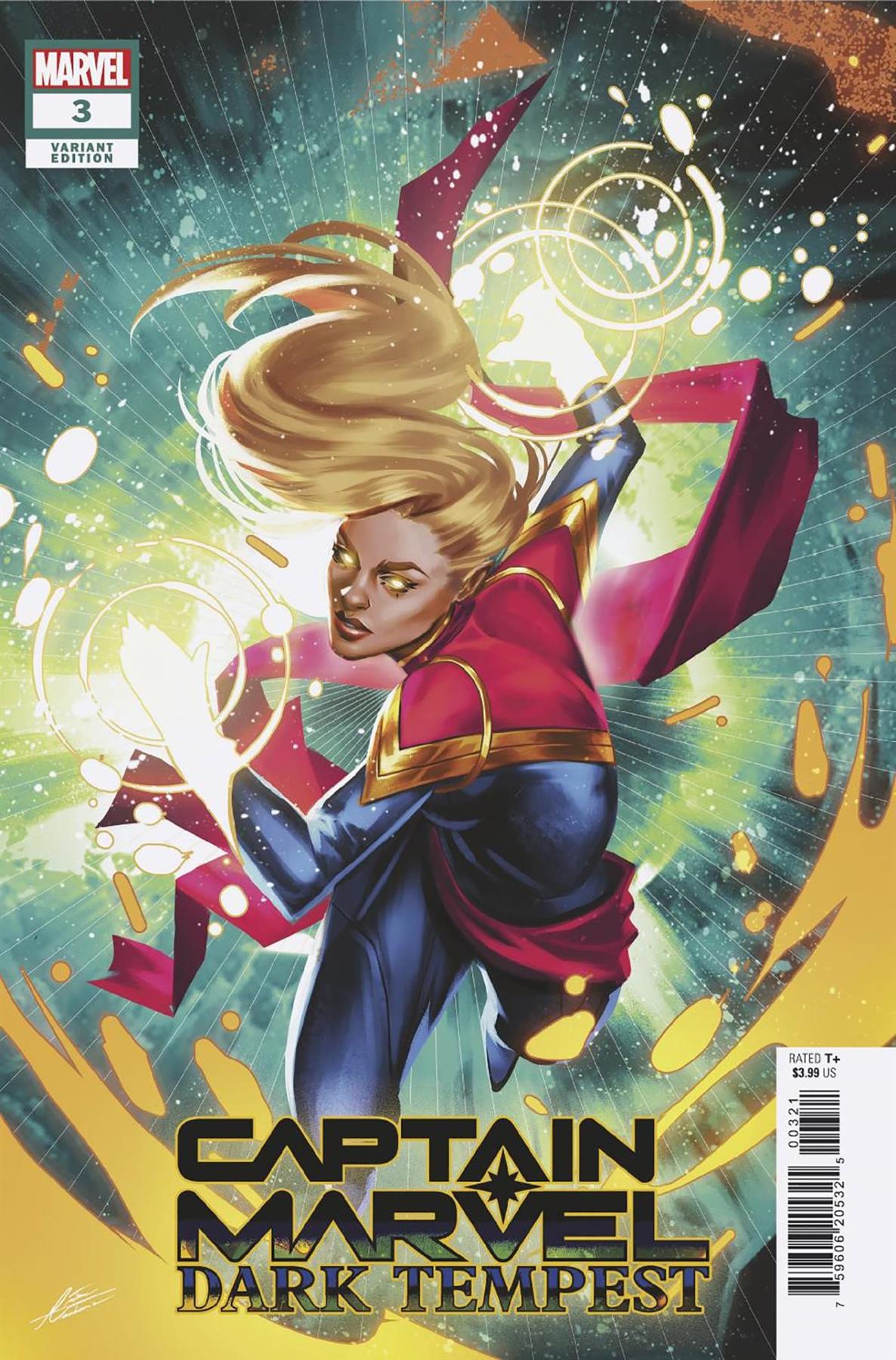 Captain Marvel Dark Tempest #3 (Mateus Manhanini Var) Marvel Prh Comic Book 2023