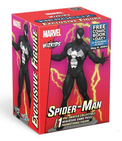 FCBD 2025 Marvel Heroclix Black Suit Spider-Man [MISPRINT Date] by WIZKIDS/NECA
