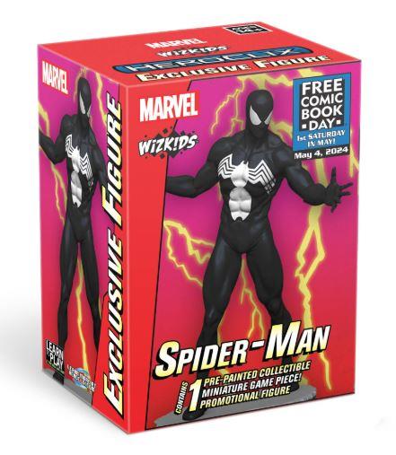FCBD 2025 Marvel Heroclix Black Suit Spider-Man [MISPRINT Date] by WIZKIDS/NECA