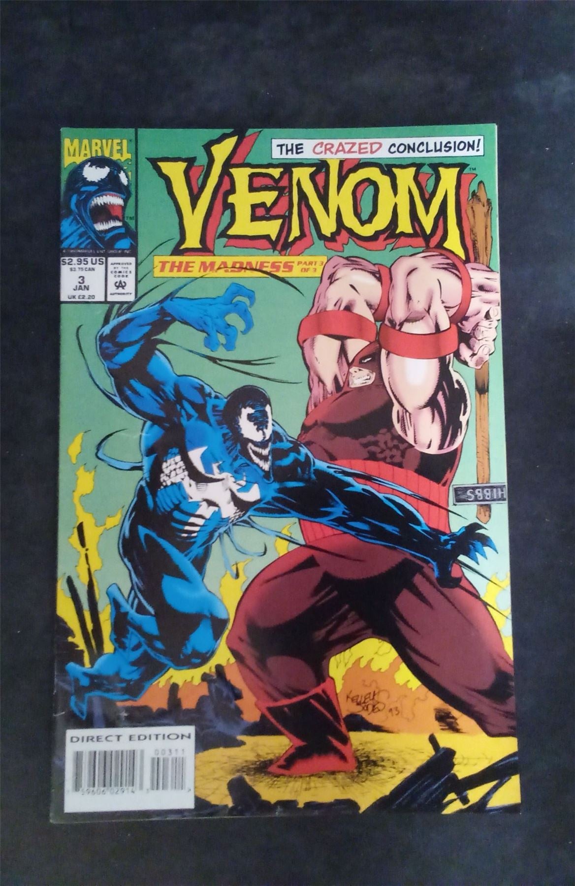 Venom: The Madness #3 1994 marvel Comic Book
