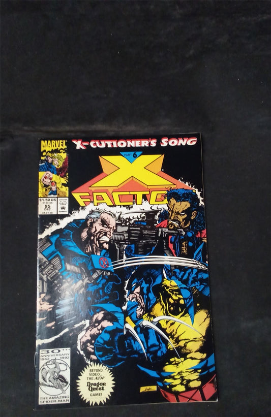 X-Factor #85 Newsstand Edition 1992 marvel Comic Book