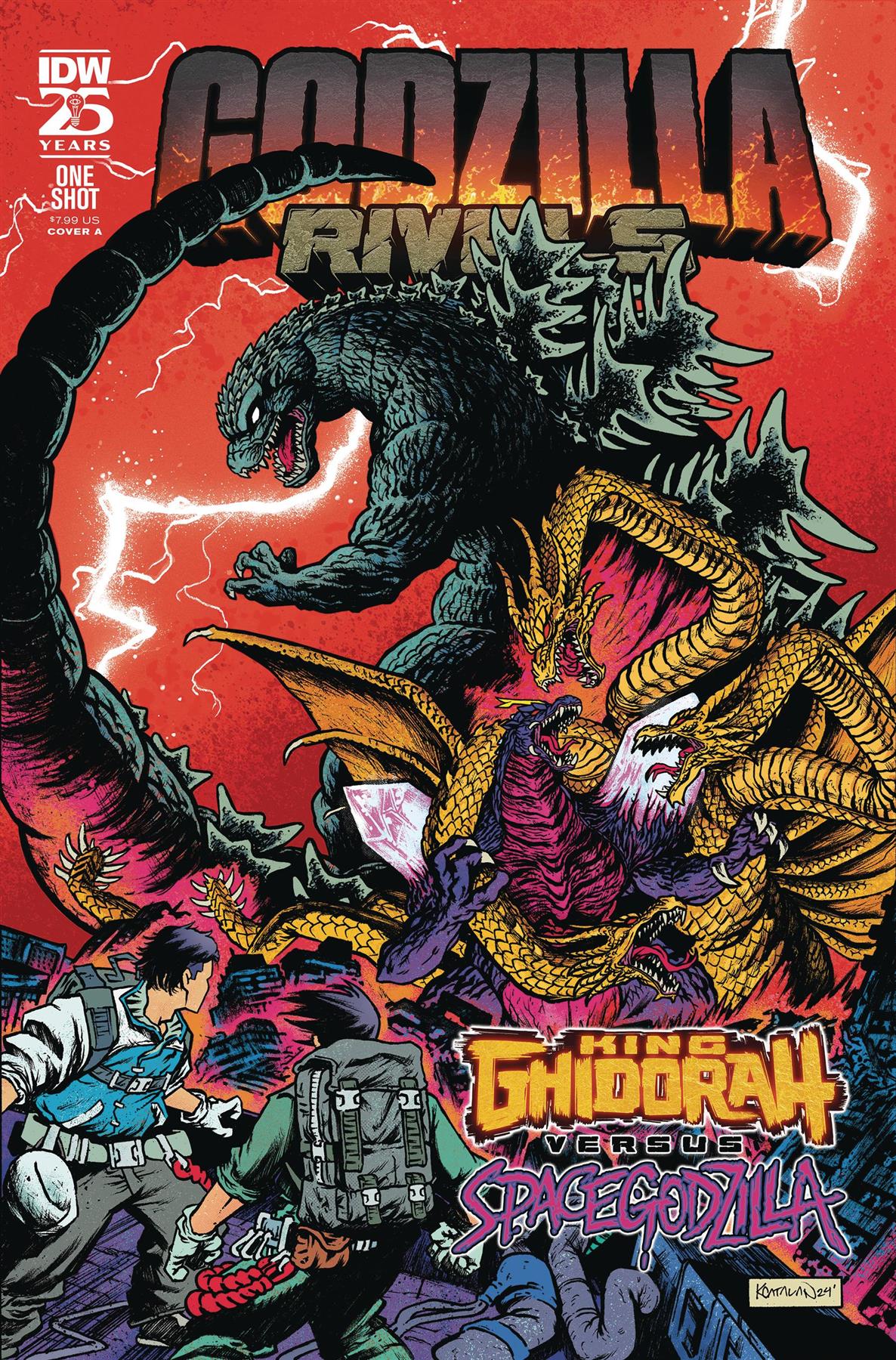 Godzilla Rivals King Ghidorah Vs Spacegodzilla #1 Cvr A Idw-prh Comic Book