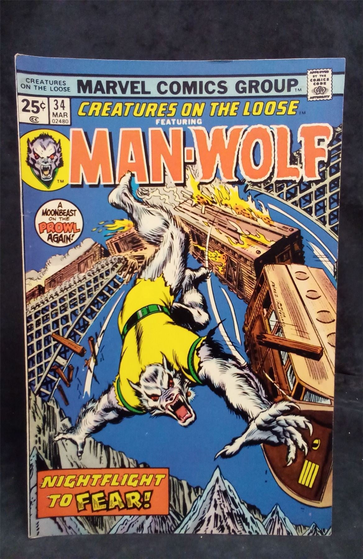 Creatures on the Loose #34 1975 Marvel Comics Comic Book