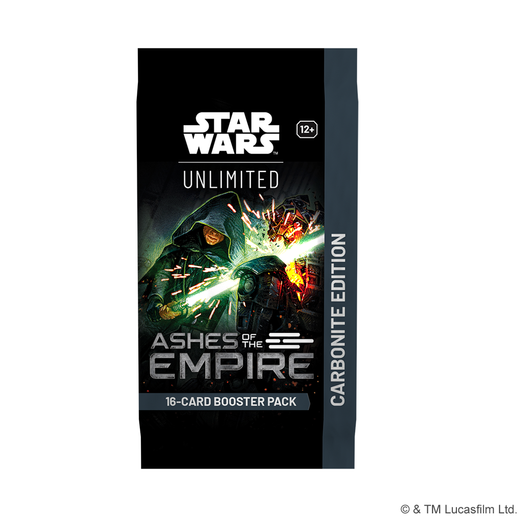 Star Wars Unlimited TCG Ashes of the Empire Carbonite Booster Pack By Fantasy Flight Games