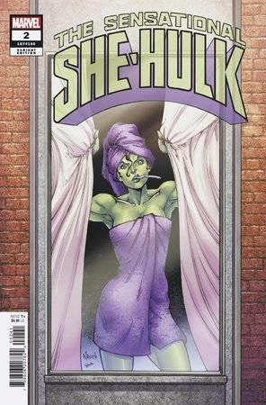 Sensational She-hulk #2 Tbd Artist Windowshades Var (Tbd Artist Windowshades Var) Marvel Prh Comic Book 2023
