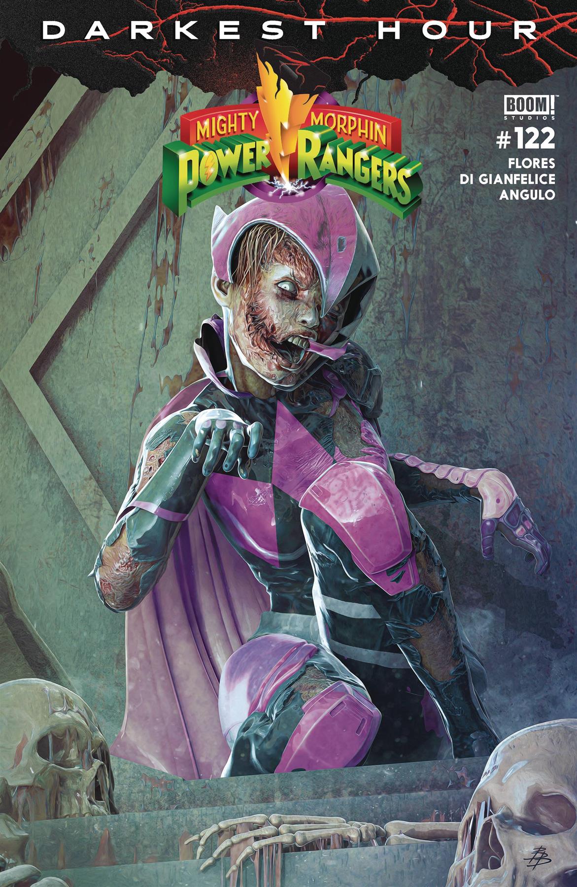 Mighty Morphin Power Rangers #122 Cvr C Dark Grid (c: 1-0-0) Boom! Studios Comic Book