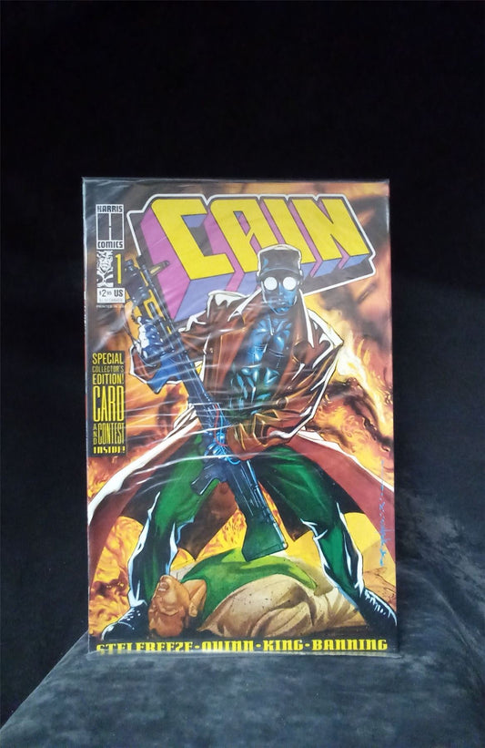 Cain #1 *sealed w/ trading card* 1993 harris-comics Comic Book